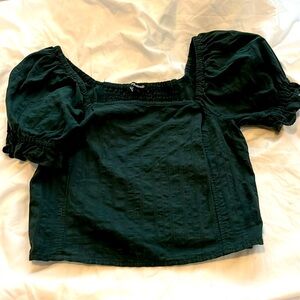 Hopewell Puff-Sleeve Crop Top